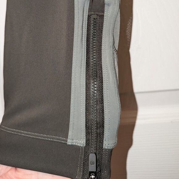 Lululemon Leggings Womens Size 12 Green ZipLine Crop 23" Nulux W6ASPS - Picture 5 of 11